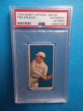 1909-11 T206 Tris Speaker Sweet Caporal 350 PSA Authentic rookie Boston