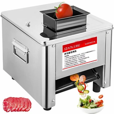 850W Meat Cutter Commercial Electric Meat Slicer Shredded Cutting Machine 110V