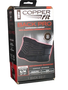 Neu Copper Fit Back Pro Kompression & Unterstützung mit verstellbaren Trägern Unisex S/M - Bild 1 von 3