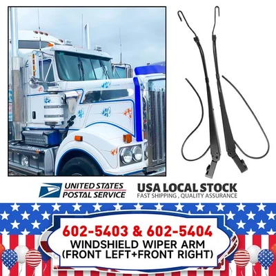 For Kenworth T600 T660 T800 R23102912 R23102913 6025403 Windshield Wiper Arm Kit - Image 1 of 4