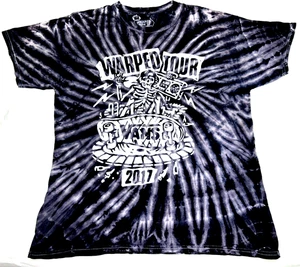 Vans Warped Tour 2017 Tie Dye Concert Tour T Shirt Size Medium - Picture 1 of 10