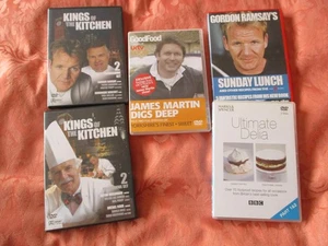 FIVE COOKERY / FOOD  DVD's - JAMES MARTIN, RAMSAY DELIA ECT - SEE PIC'S 4 TITLES - Bild 1 von 3
