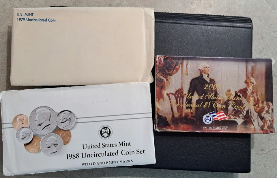 1979-D,P, U.S. Mint coin set,1988-P,D, U.S. Mint Set, 2009 U.S. Mint Pres. Proof - Image 1 of 4