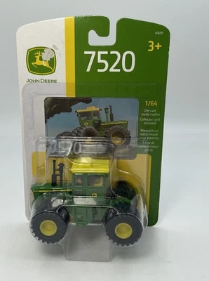 Tractor Ertl John Deere 7520 escala 1/64 nuevo en caja incluye tarjeta de coleccionista diecast Foto 1 de 4