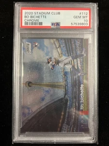 2020 Topps Stadium Club Chrome BO BICHETTE 112 RC Rookie PSA 10 - Picture 1 of 2