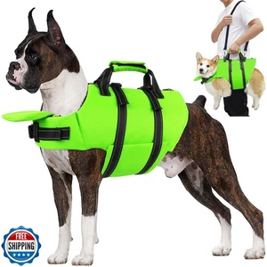 Petglad Hundeschwimmweste mit 4ft Leine, reflektierende Haustierschwimmweste mit Reißverschluss - Bild 1 von 5