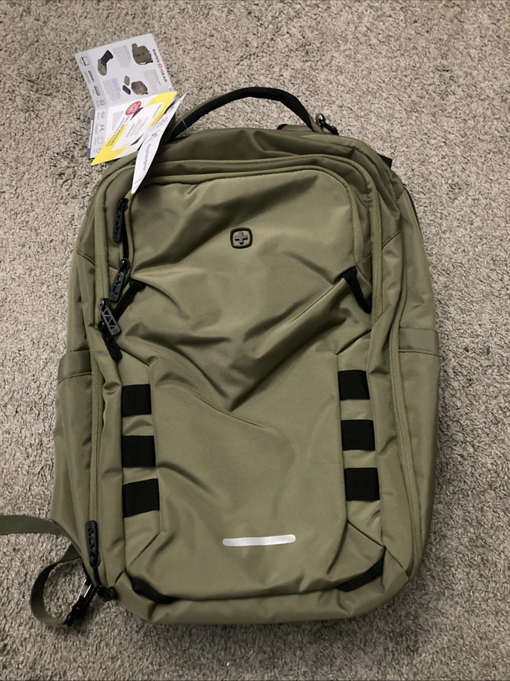 Swiss Gear Hitch 22" Travel Backpack 5220 Olive Branch Laptop Weekender New - Image 1 of 4
