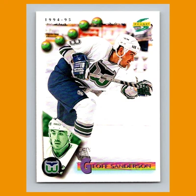 Geoff Sanderson #144 1994-95 Score Hartford Whalers Hockey Card NHL - Image 1 of 3