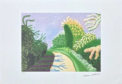 DAVID HOCKNEY - Flor de Espino - Firmado, edición numerada 35/500, 50x35 cm Foto 1 de 4