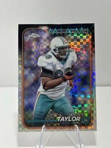 2024 Topps Chrome Football Jason Taylor #108 X-Fractor Miami Dolphins - Foto 1 di 2