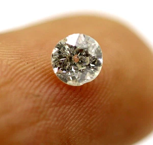 Loose Old European Cut 4.1 mm 100% Natural Diamond I/I2 Grade 0.26 Ct Certified - Picture 1 of 24