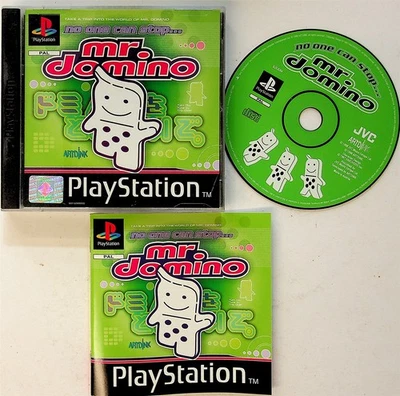NO ONE CAN STOP MR. DOMINO- PS1 Playstation 1 Game Complete PAL (Rare) NM* - Image 1 of 2