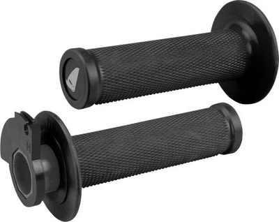 Empuñaduras de bloqueo de plástico UFO - negras para motocicleta ATV/UTV moto de cross MA01828#K Foto 1 de 4