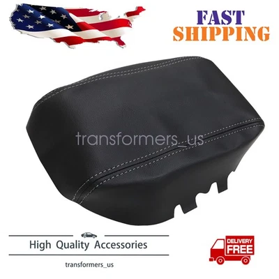 Cubierta de reposabrazos de cuero impermeable negra para consola central para Kia Sportage 2017-2020 Foto 1 de 4