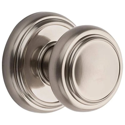 NEW BALDWIN PRESTIGE ALCOTT SATIN NICKEL HALL CLOSET ROUND DOOR KNOB INTERIOR - Image 1 of 4