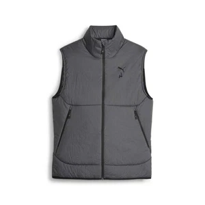 PUMA Seasons Primaloft Full Zip Vest Mens Black Casual Athletic Outerwear 524111 - Picture 1 of 2