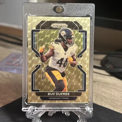2021 Bud Dupree Gold Vinyl /5 Panini Prizm Steelers Star (Titans Steelers) - Image 1 of 4