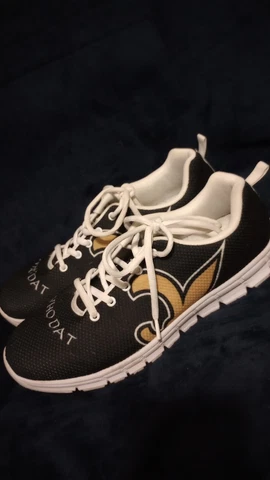 New Orleans SAINTS Who Dat Athletic Shoes SIZE 10 MENS Cover
