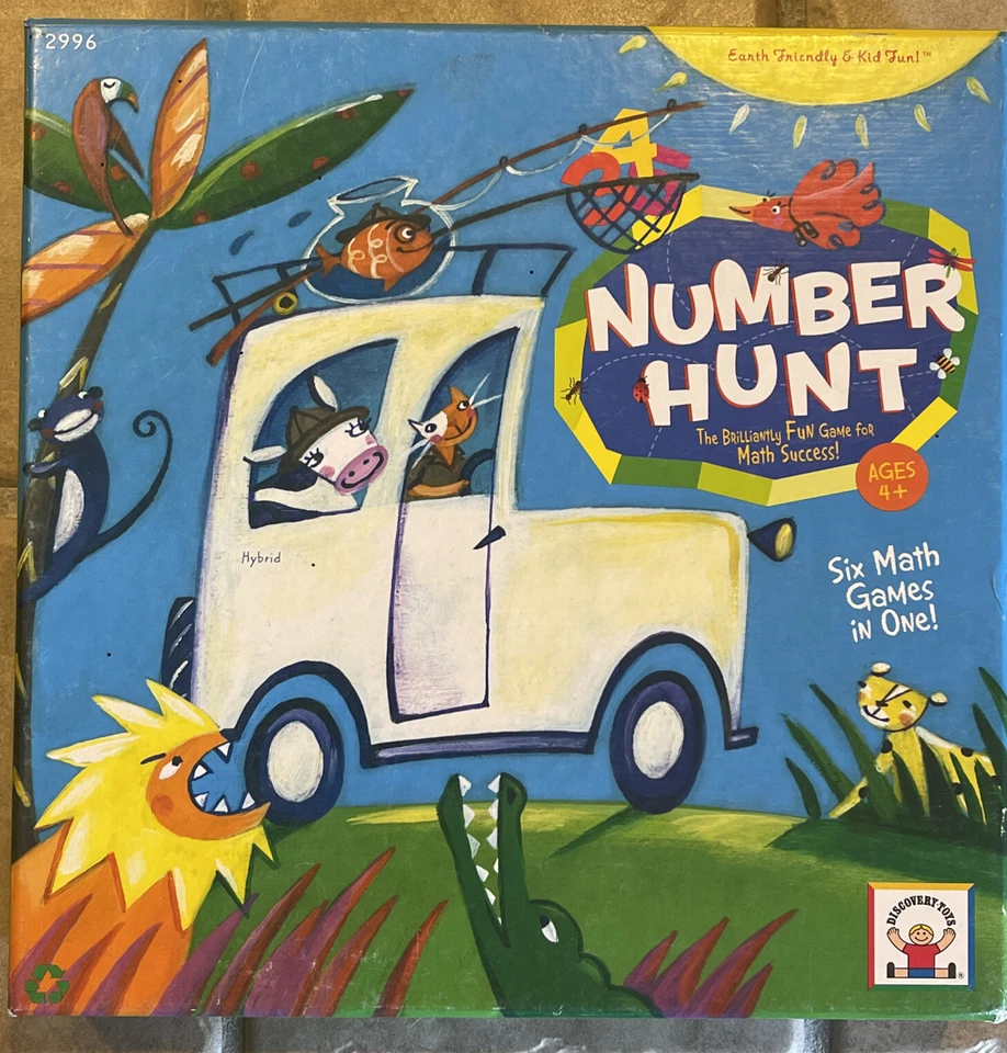 Discovery Toys Number Hunt The Brilliantly Fun Game For Math Success 6 Games n 1 - Image 1 of 4
