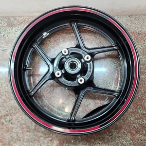 2019-2024 Kawasaki Ninja ZX-6R Rear Wheel Rim Black Bent OEM - Picture 1 of 4