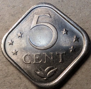 Niederländische Antillen 5 Cent 1984 Raute - Bild 1 von 2