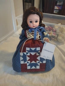 Vtg 8" Madame Alexander Doll “Celebrating America” United States Quilt Dress NWT - Picture 1 of 7