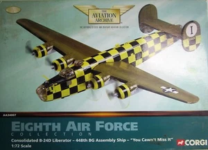 CORGI AVIATION ARCHIVE B-24D LIBERATOR "YOU CAWN'T MISS IT" ASS'BLY SHIP AA34007 - Bild 1 von 19