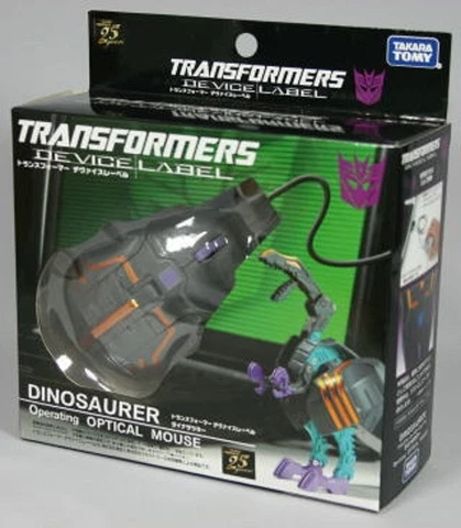 Trypticon operating OPTICAL MOUSE Transformers device label Cover