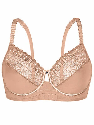 Sassa 24790 Bügel BH mit Spitze in Schwarz Weiss Haut - Bild 1 von 3