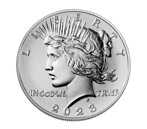 ✅ IN HAND 2023 Peace Silver Dollar Uncirculated Coin w/US Mint Box & COA 22XH Cover
