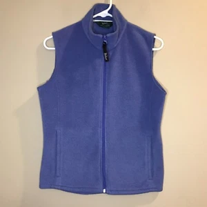 Woolrich Vest Purple Fleece Zip Up Women’s Size Small S Ultra Violet Warm Layers - Picture 1 of 9