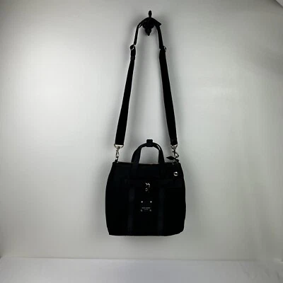 Mochila Bandolera Bolso de Mano Henri Bendel Negra Nylon Jetsetter Convertible Foto 1 de 4