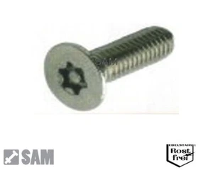 10 Stück M4X12 Sicherheitsschraube Senkkopf Torx+Pin rostfrei A2 - Bild 1 von 1