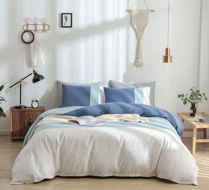 Warmdern Bedding 100% Cotton Ultra Soft 3pcs Duvet Cover Set King Queen Twin - Image 1 of 4