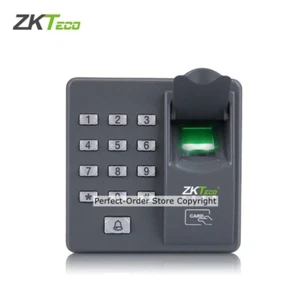 Teclado biométrico de control de acceso para puerta con huellas dactilares y tarjeta RFID y contraseña de EE. UU. ZKTeco - Imagen 1 de 14