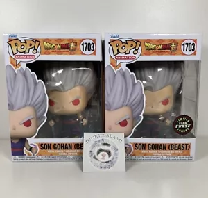 Dragon Ball Super #1703 Son Gohan Beast Funko Pop Glow Chase Bundle P/P Mint - Picture 1 of 6