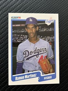 1990 Fleer 402 Ramon Martinez Baseball Sports Trading Card