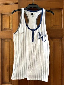 NWT Kansas City KC Royals 5th and Ocean, Pin Stripe Tank Top- L - Picture 1 of 6