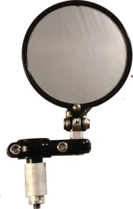 Powerstands Universal - Black Folding Bar End Mirror FRANCO-BLK - Picture 1 of 1
