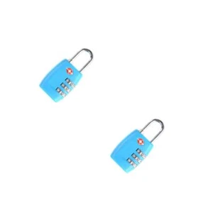 2 Count Zoll Codes Perre Gepäck Vorhängeschloss TSA-zugelassene Schlösser - Bild 1 von 9