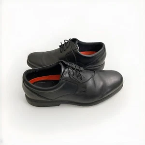 Rockport Lightweight Flexible Shock Absorbing Black Leather Men Shoes Size 13 - Picture 1 of 20