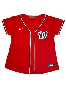 Nike MLB Max Scherzer #31 Washington Nationals Jersey Red Women’s Size Large - Picture 1 of 3