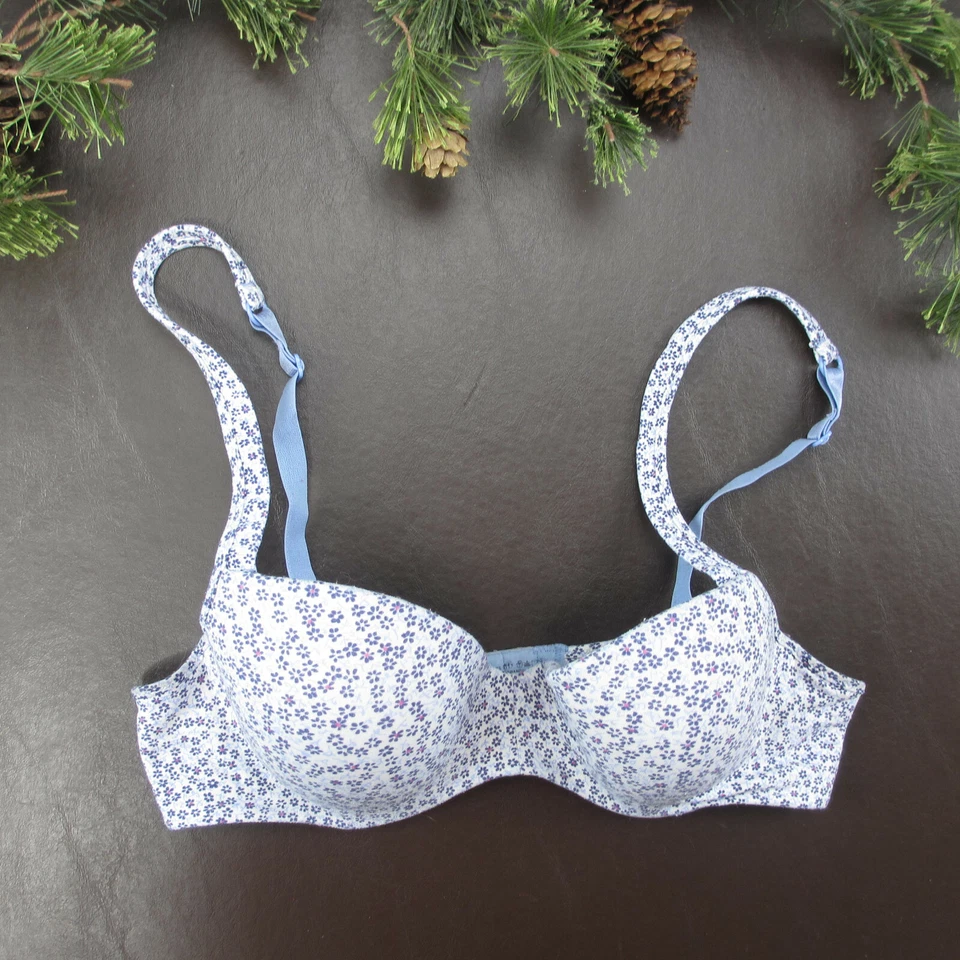 Sujetador apenas There 34B púrpura acolchado con aros cierre ajustable trasero Foto 1 de 4