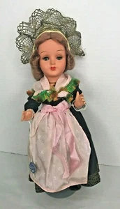 Vintage 12" Gura Doll Hand Tag Cross Necklace Plastic original dress Head pie - Picture 1 of 8