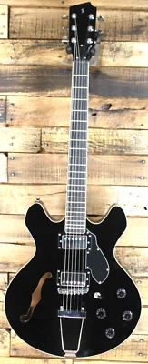 Stagg Silveray SVY533 Black Semi-Hollowbody Electric Guitar  #R3682 - Image 1 of 4