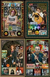 Lot of 4 Beatles 11x17"Posters - Vivid Colors - Picture 1 of 5