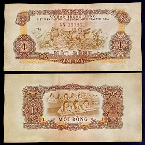 SOUTH VIETNAM 1 Dong 1966 UNC Banknote World Paper Money Currency FREE SHIPPING! - Picture 1 of 2