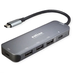 USB 3.2 Gen 2 Hub, 4fach, Typ-C-Anschlusskabel - Bild 1 von 3