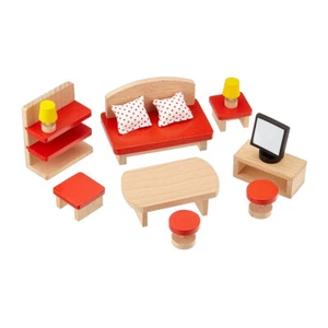goki 51716 soggiorno basic per casa delle bambole in legno - Foto 1 di 1