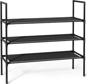 Shoe Rack with Non-Woven Fabric, 3-Tier Shoe Organizer for Closet, Garage, Corri - Picture 1 of 9